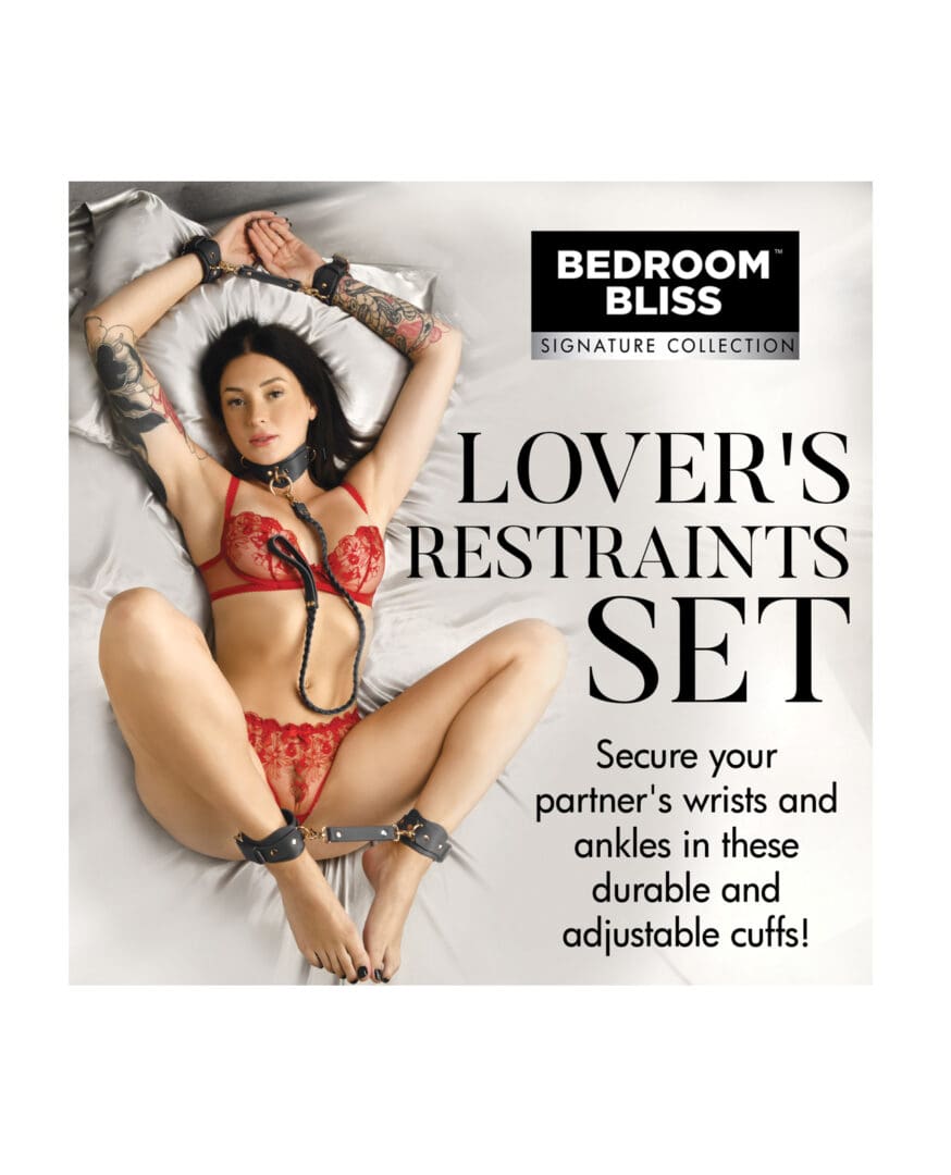 Bedroom Bliss Lover's Restraint Set - Black