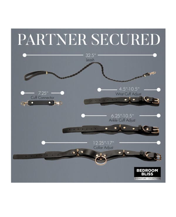 Bedroom Bliss Lover's Restraint Set - Black - Image 5