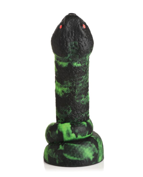 Creature Cocks Python Silicone Dildo - Black/Green - Image 2