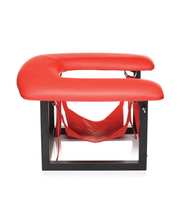 Master Series Face Rider Queening Chair - Black/Red - High Freight Costs - Image 3