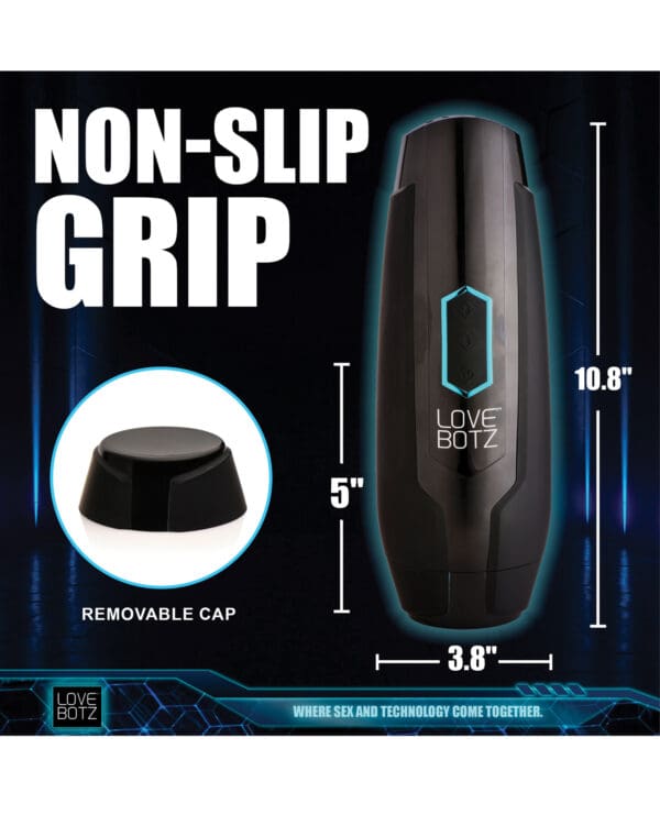 The Milker Max Thrusting & Vibrating Masturbator - Black - Image 4