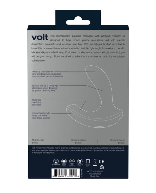 VeDo Volt Rechargeable Prostate Vibe - Black - Image 5