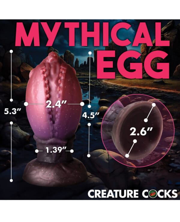 Creature Cocks Dragon Hatch Silicone Egg - Large Multi Color - Image 5