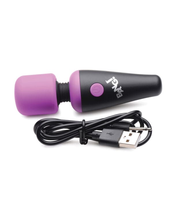 Bang! 10X Vibrating Mini Silicone Wand - Purple - Image 3