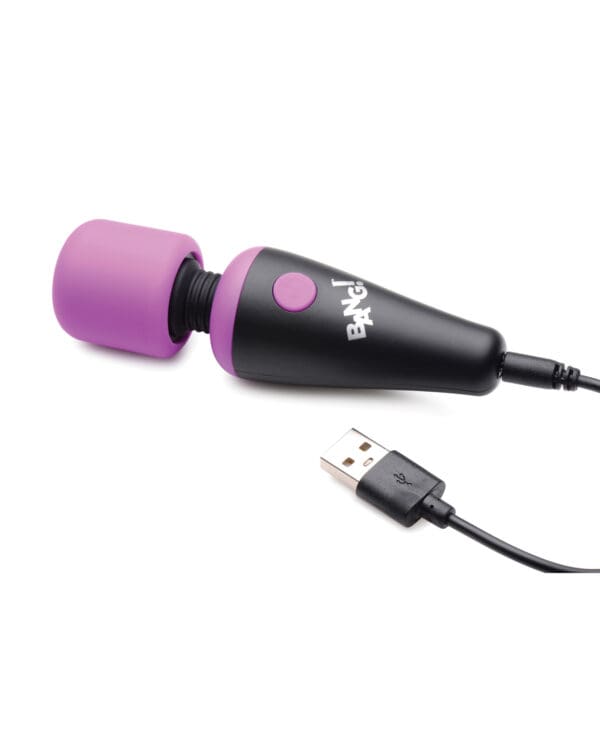 Bang! 10X Vibrating Mini Silicone Wand - Purple - Image 4