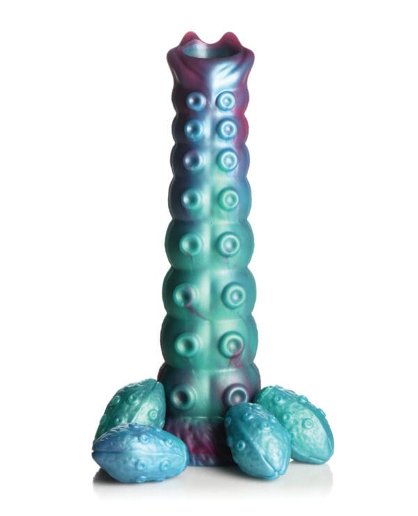 Creature Cocks Galactic Breeder Ovipositor Silicone Dildo w/Eggs - Multi Color - Image 2