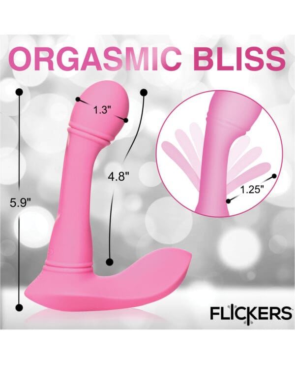 Inmi G-Flick Flicking G-Spot Vibrator w/Remote - Pink - Image 5