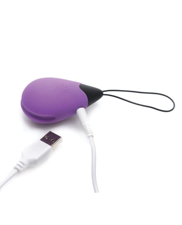 Bang! 10X Silicone Vibrating Egg - Purple - Image 4