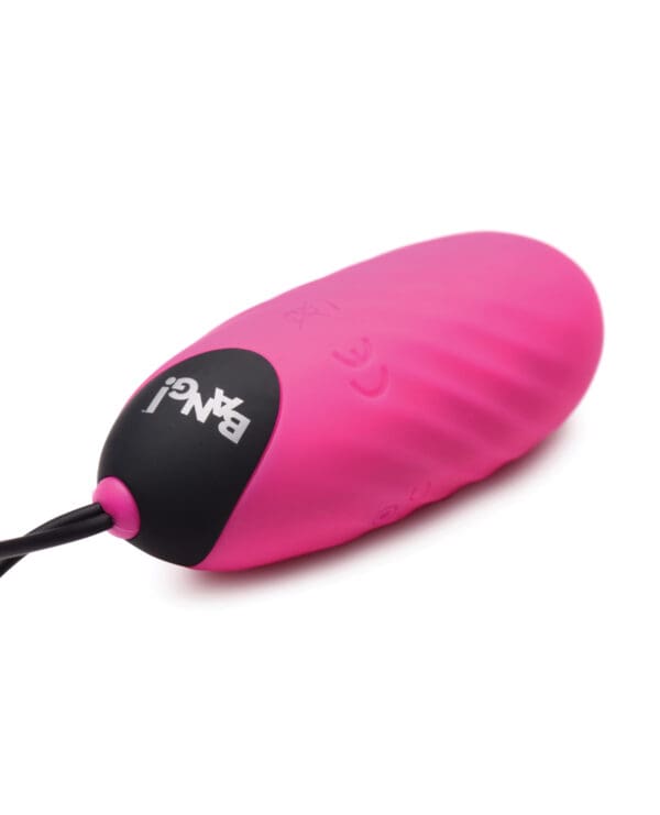 Bang! 28X Swirl Silicone Egg w/Remote Control - Pink - Image 3