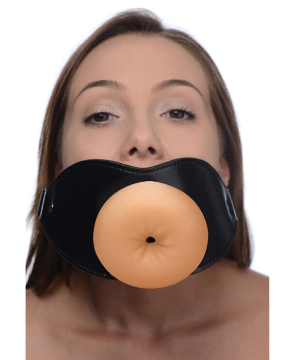 Master Series Ass Face Mouth Gag - Light/Black - Image 4