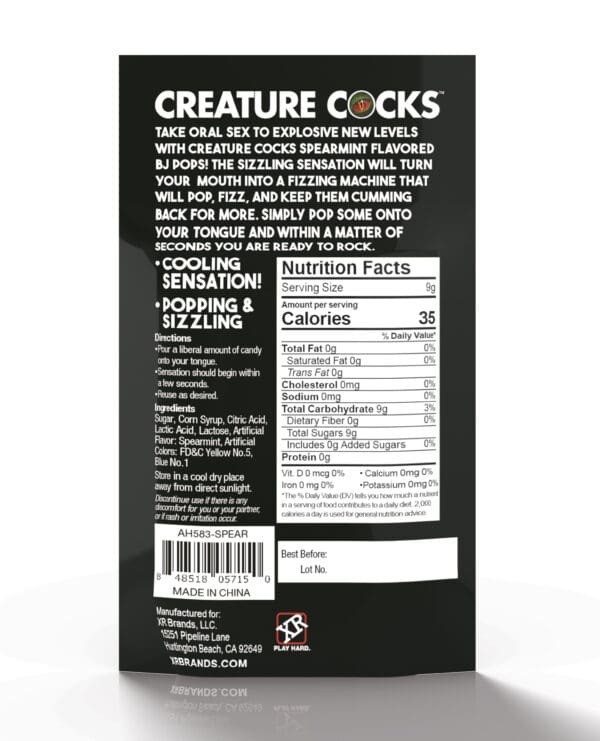 Creature Cocks CC Bj Pops! - Cooling Spearmint - Image 3