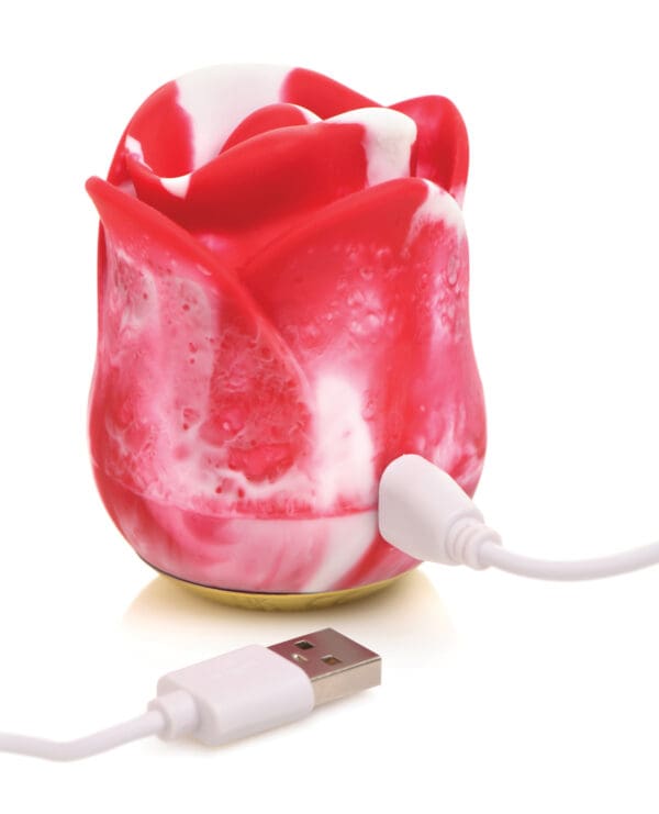 Lickgasm Sweet Kiss Kissing & Vibrating Clitoral Stimulator - Swirl - Image 4