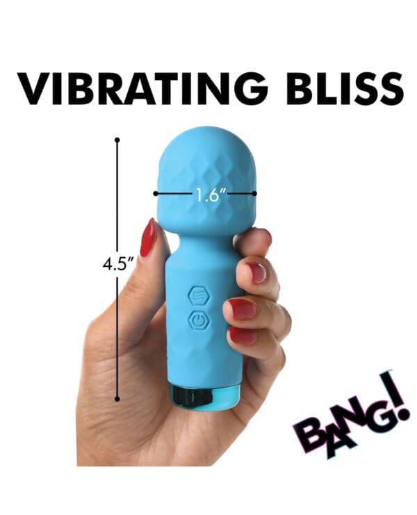 Bang! Mini Silicone Wand - Blue - Image 5