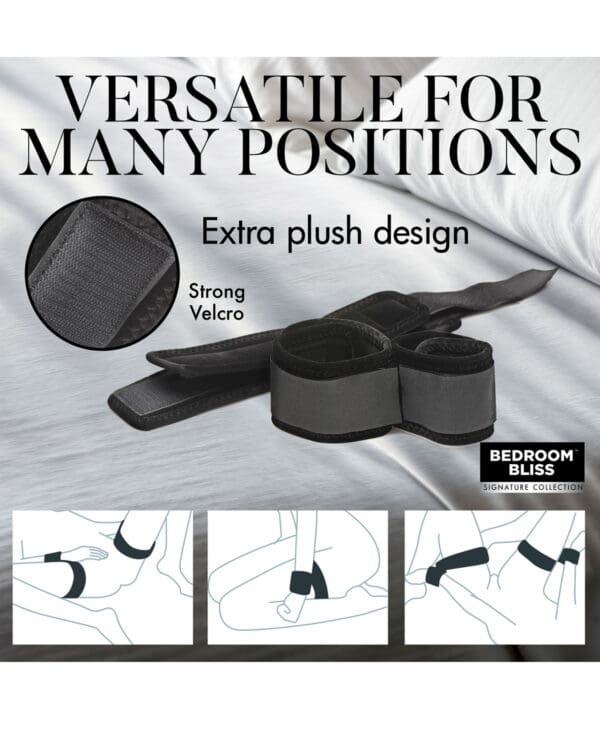 Bedroom Bliss Wrist To Ankle Restraints - Black - Image 5