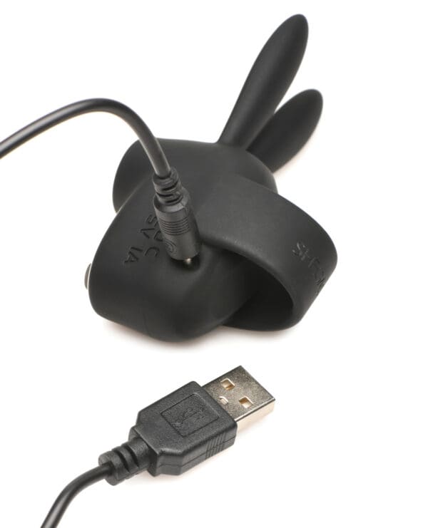 Shegasm Sucky Bunny Clit Stimulator - Black - Image 5