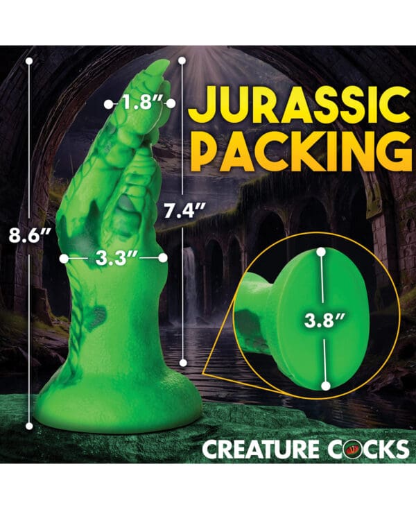 Creature Cocks Raptor Claw Fisting Silicone Dildo - Green - Image 4
