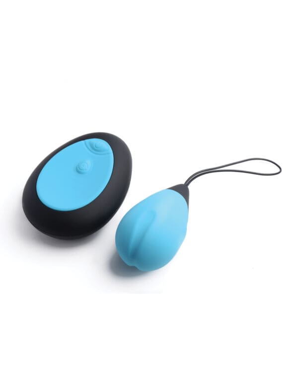 Bang! 10X Silicone Vibrating Egg - Blue - Image 3