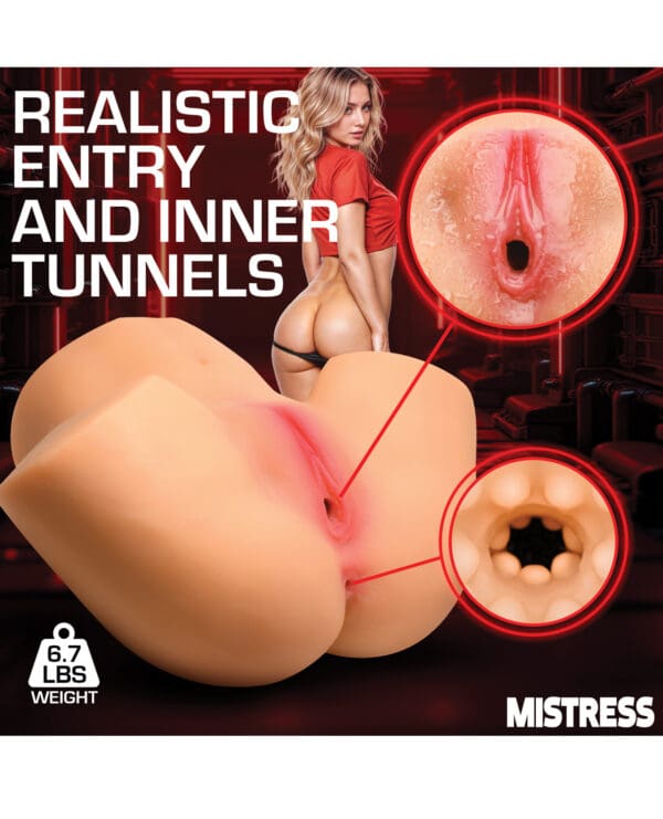 Mistress Vibrating Doggie Style Masturbator - Light - Image 5