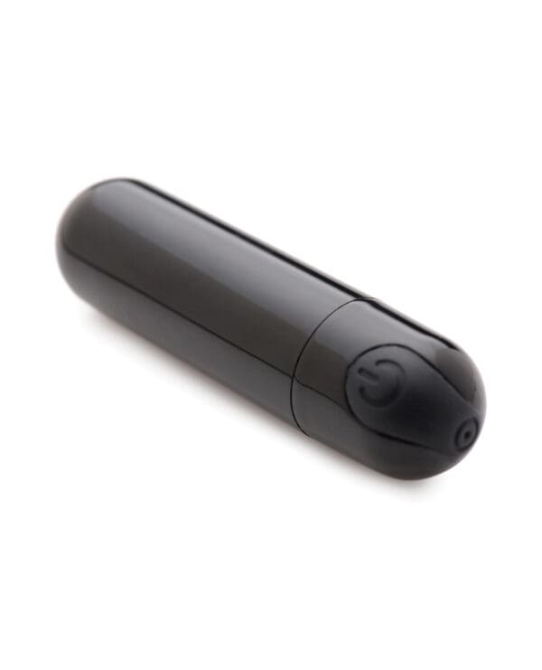 Bang! 10X Rechargeable Vibrating Metallic Bullet - Black - Image 2