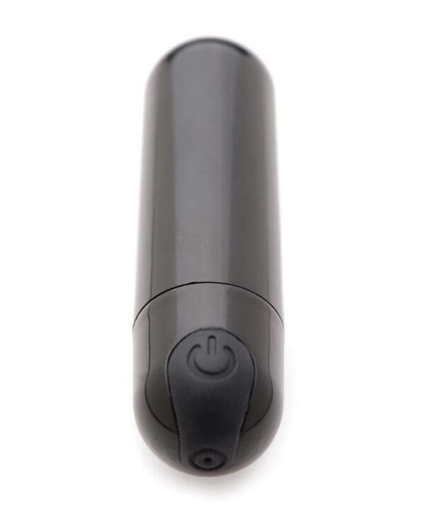 Bang! 10X Rechargeable Vibrating Metallic Bullet - Black - Image 3