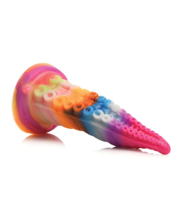 Creature Cocks Luminoctopus Glow-in-the-Dark Tentacle Dildo - Rainbow - Image 3