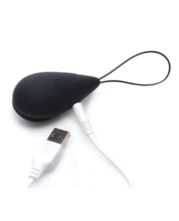 Bang! 10X Silicone Vibrating Egg - Black - Image 4