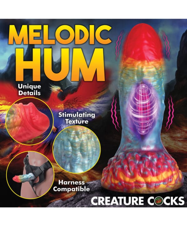 Creature Cocks Rainbow Phoenix Vibrating Dildo w/Remote Control - Rainbow - Image 5