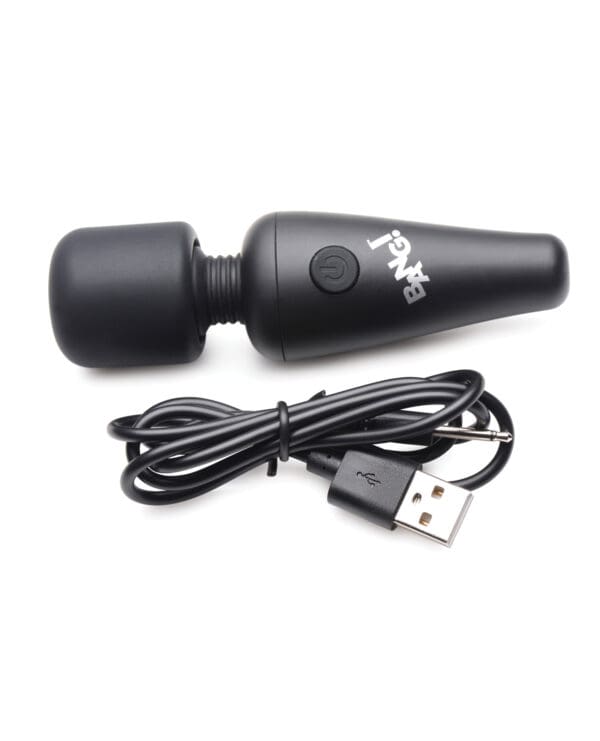 Bang! 10X Vibrating Mini Silicone Wand - Black - Image 3