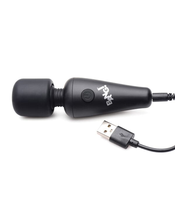 Bang! 10X Vibrating Mini Silicone Wand - Black - Image 4