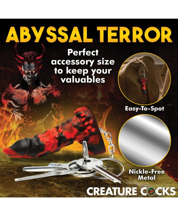 Creature Cocks Fire Demon Keychain - Red/Black - Image 5