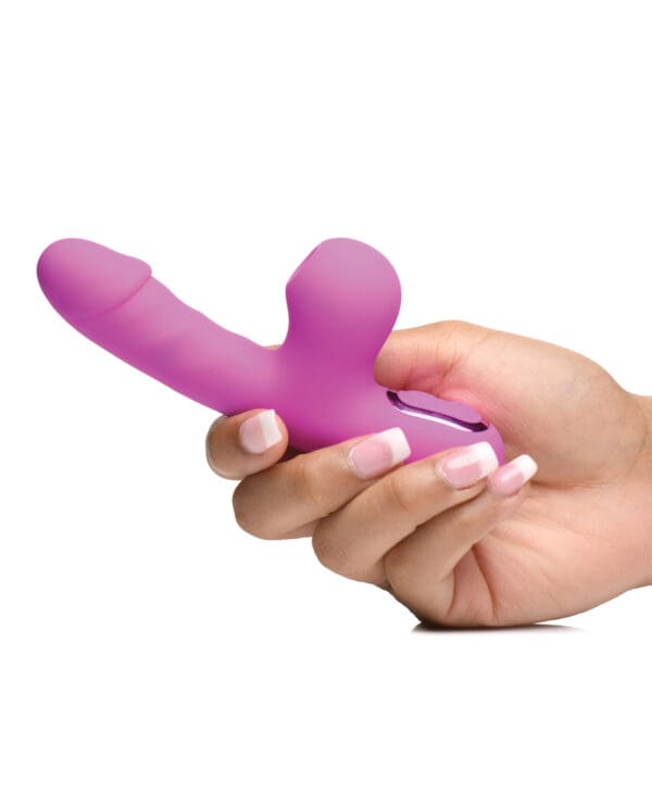 Bang! Mini Suction Rabbit Vibrator - Purple - Image 4