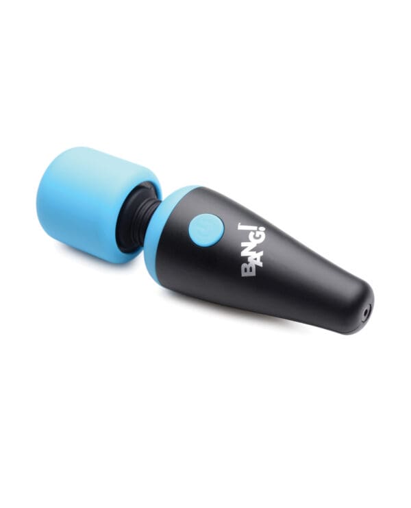 Bang! 10X Vibrating Mini Silicone Wand - Blue - Image 2
