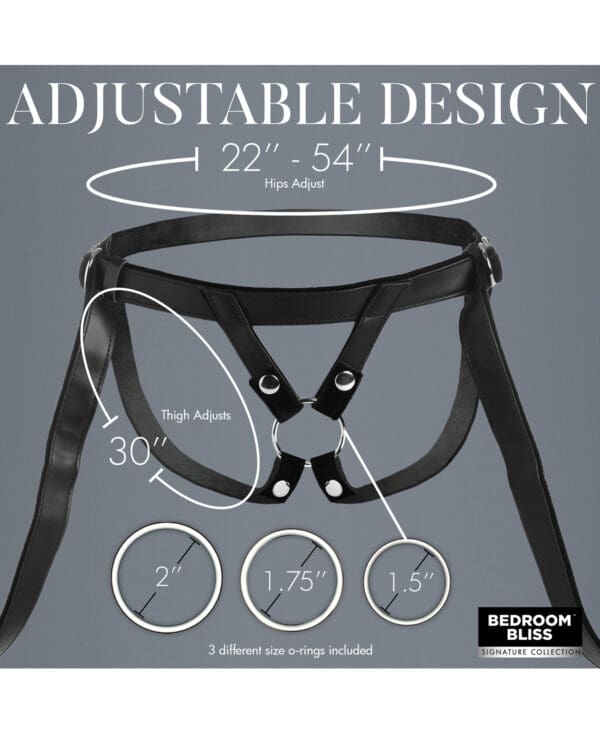 Bedroom Bliss Velvet Kiss Strap-On Harness - Image 4