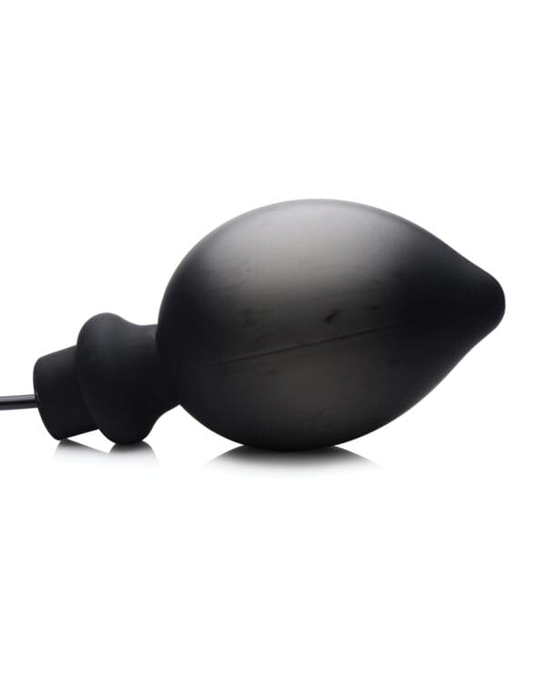 Master Series Ass-Pand Inflatable Silicone Anal Plug - Black - Image 4