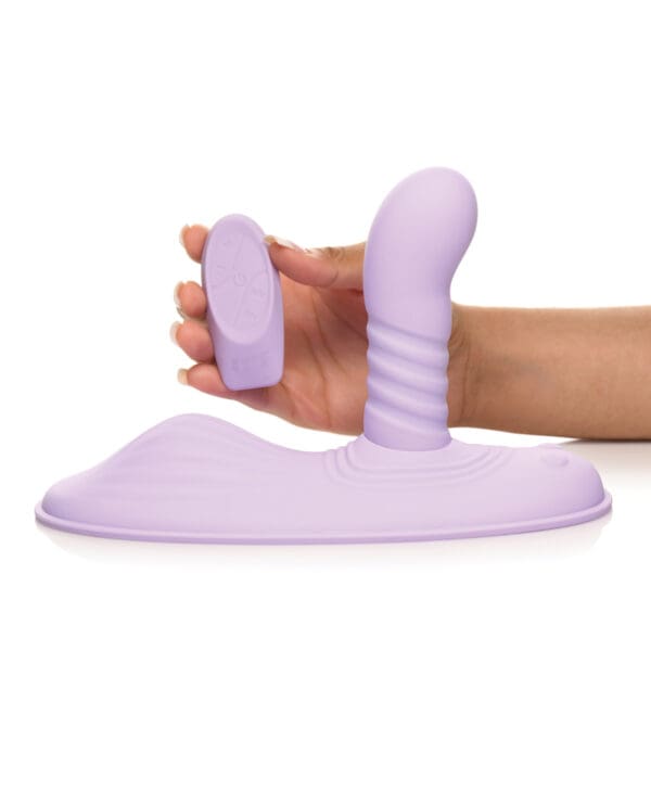 Inmi Thrust N' Grind Thrusting & Vibrating Silicone Grinder - Purple - Image 3