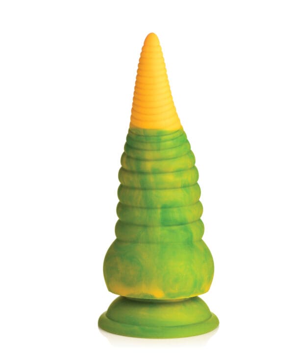 Creature Cocks Monstropus 2.0 Vibrating Tentacle Silicone Dildo - Yellow/Green - Image 3
