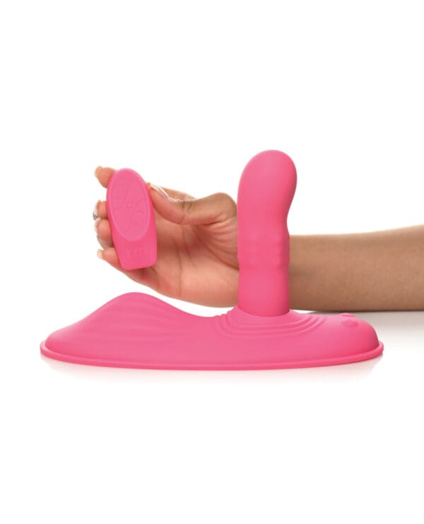 Inmi Spin N' Grind Rotating & Vibrating Silicone Grinder - Pink - Image 3