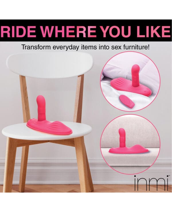 Inmi Spin N' Grind Rotating & Vibrating Silicone Grinder - Pink - Image 5