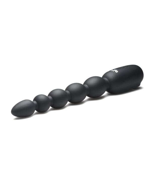 Bang! Digital Silicone Anal Beads - Black - Image 2