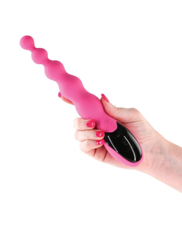 INYA Virtua Digital Beaded Anal Vibrator - Pink - Image 4