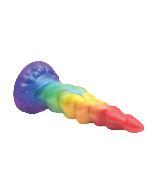 Creature Cocks Magic Rider Unicorn Silicone Dildo - Rainbow - Image 2