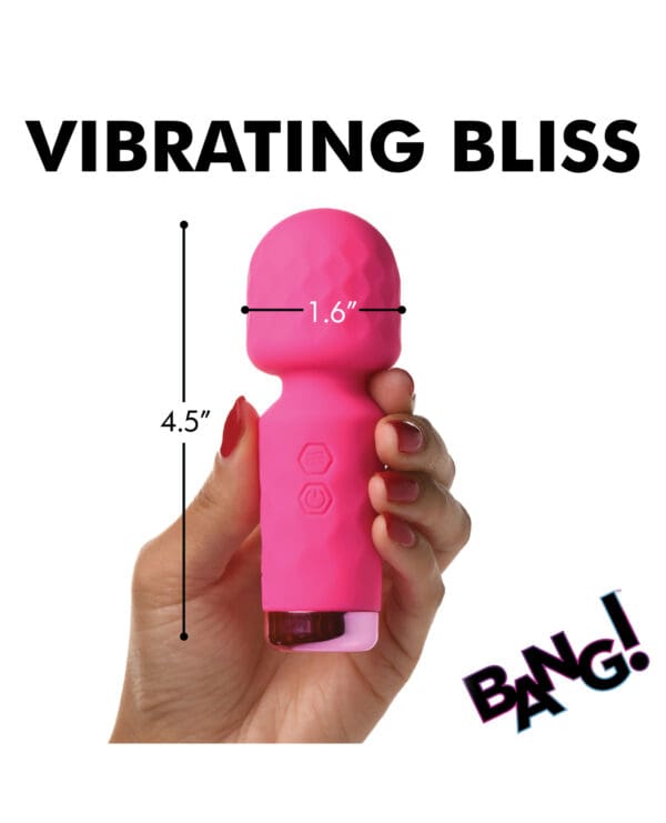 Bang! 10X Mini Silicone Wand - Pink - Image 5