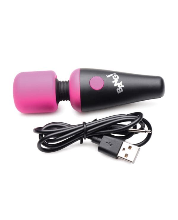 Bang! 10X Vibrating Mini Silicone Wand - Pink - Image 3