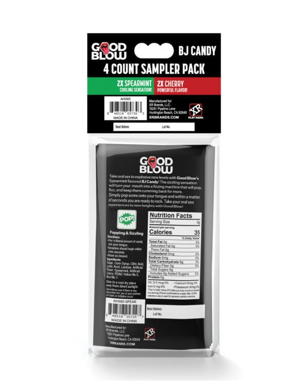 Good Blow Bj Sampler Pack - Pack of 4, Spearmint/Cherry - Image 3
