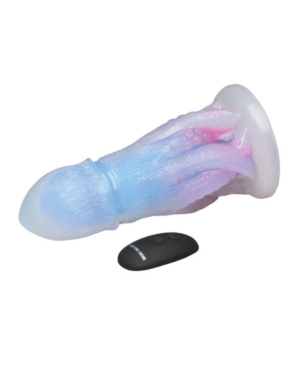 Creature Cocks -  Cocktopus Deluxe Glow-in-the-Dark Vibrating Silicone Dildo - Image 4