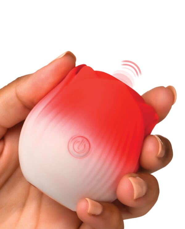 Bloomgasm Pulsing Petals Throbbing Rose Stimulator - Red - Image 2