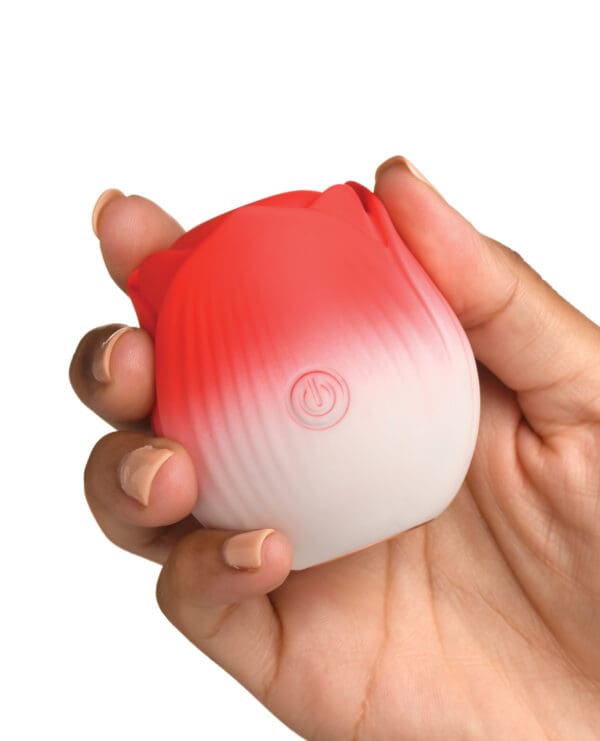 Bloomgasm Pulsing Petals Throbbing Rose Stimulator - Red - Image 3