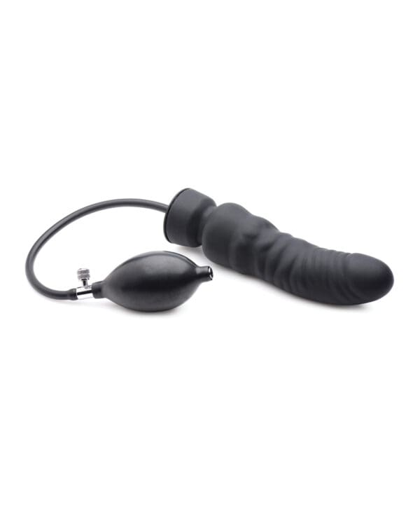 Master Series Dick-Spand Inflatable Silicone Dildo - Image 2