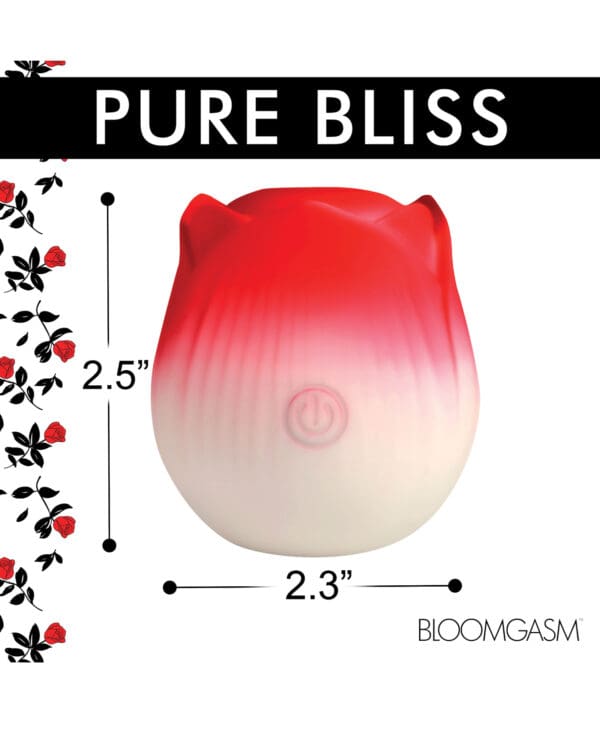 Bloomgasm Pulsing Petals Throbbing Rose Stimulator - Red - Image 4