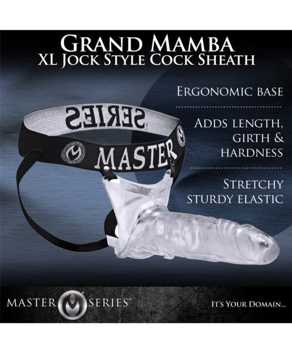 Master Series Grand Mamba XL Style Cock Sheath - Image 3